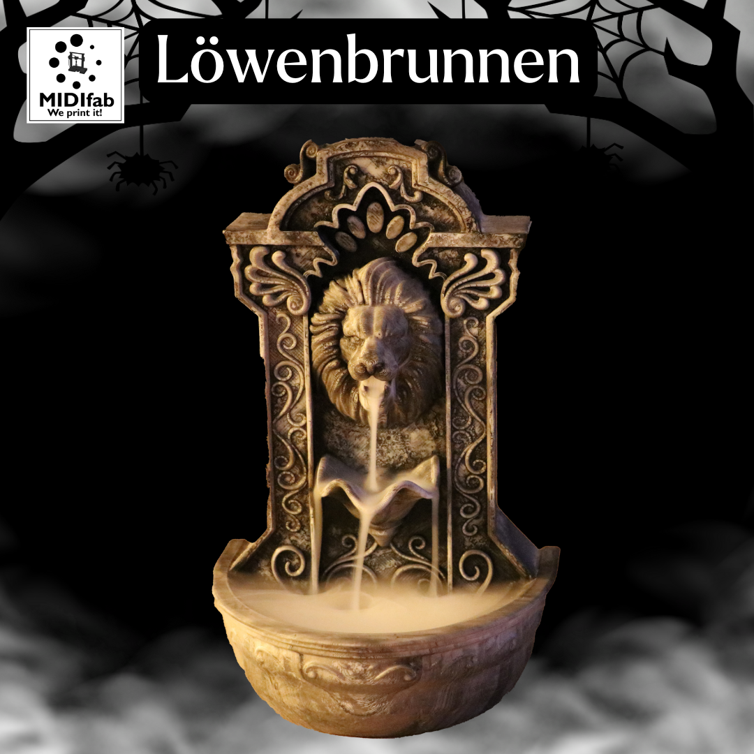 Dunkler Löwenbrunnen