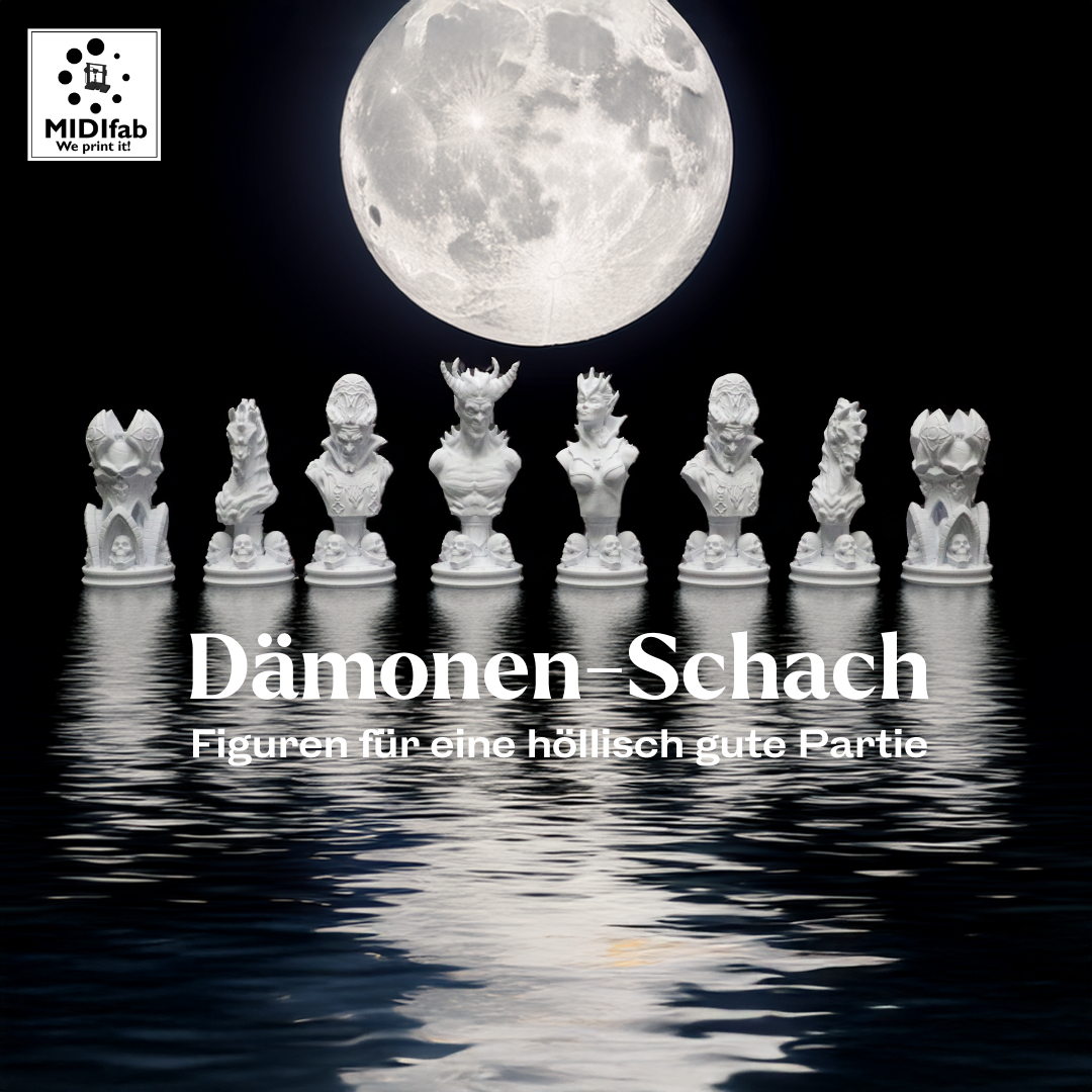 Dämonisches Schach-Figurenset – Spiele mit der Finsternis