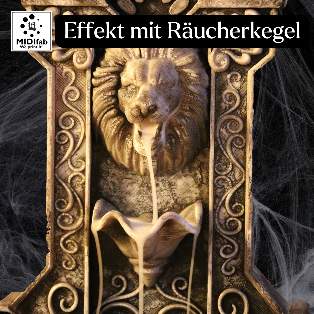 Dunkler Löwenbrunnen