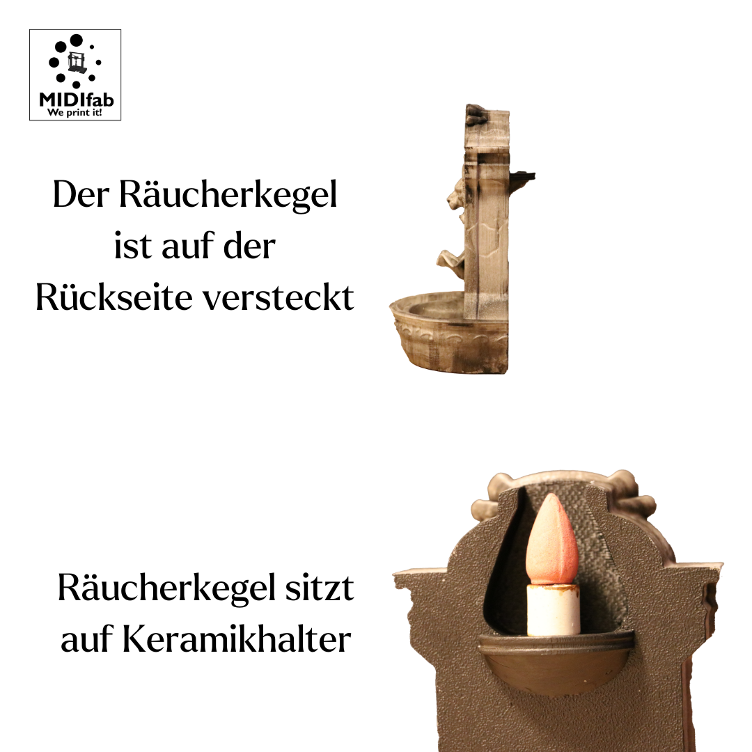 Dunkler Löwenbrunnen