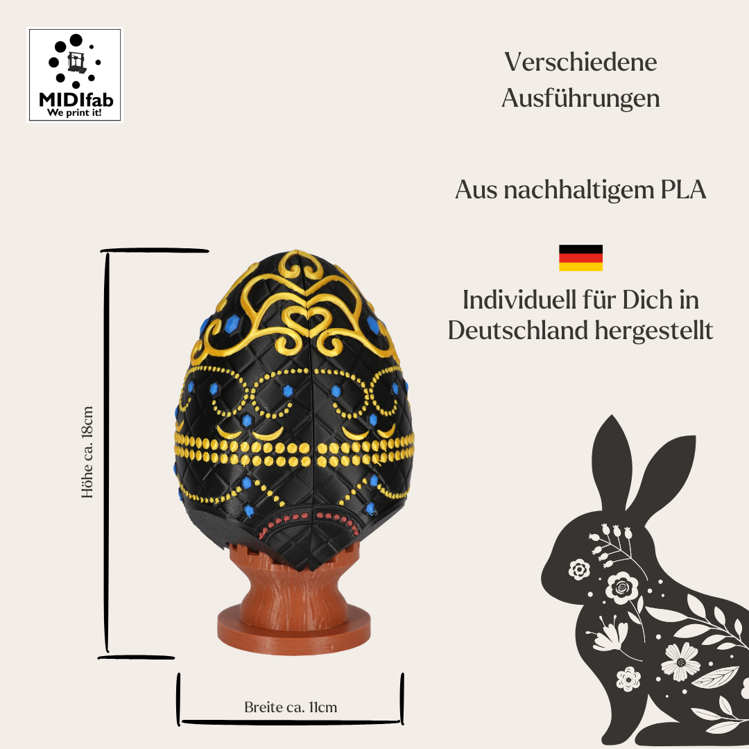 Osterei Schatzkästchen Abmessungen