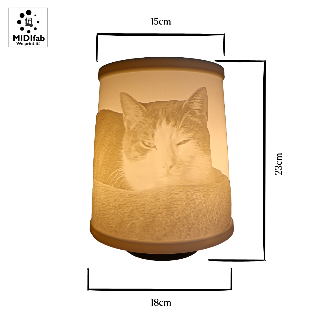 Festgehaltene Momente als Lampe