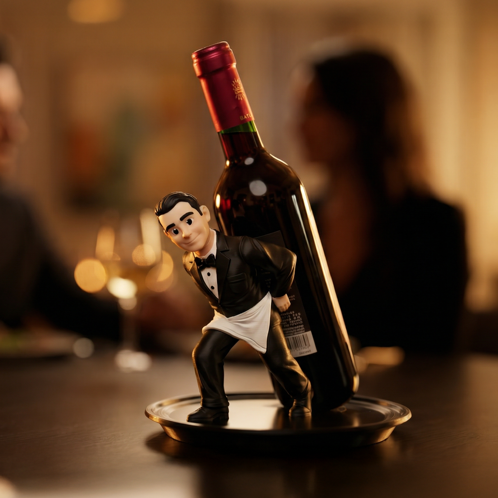 ButlerGrip - Der Weinflaschenhalter mit deinem Kopf!