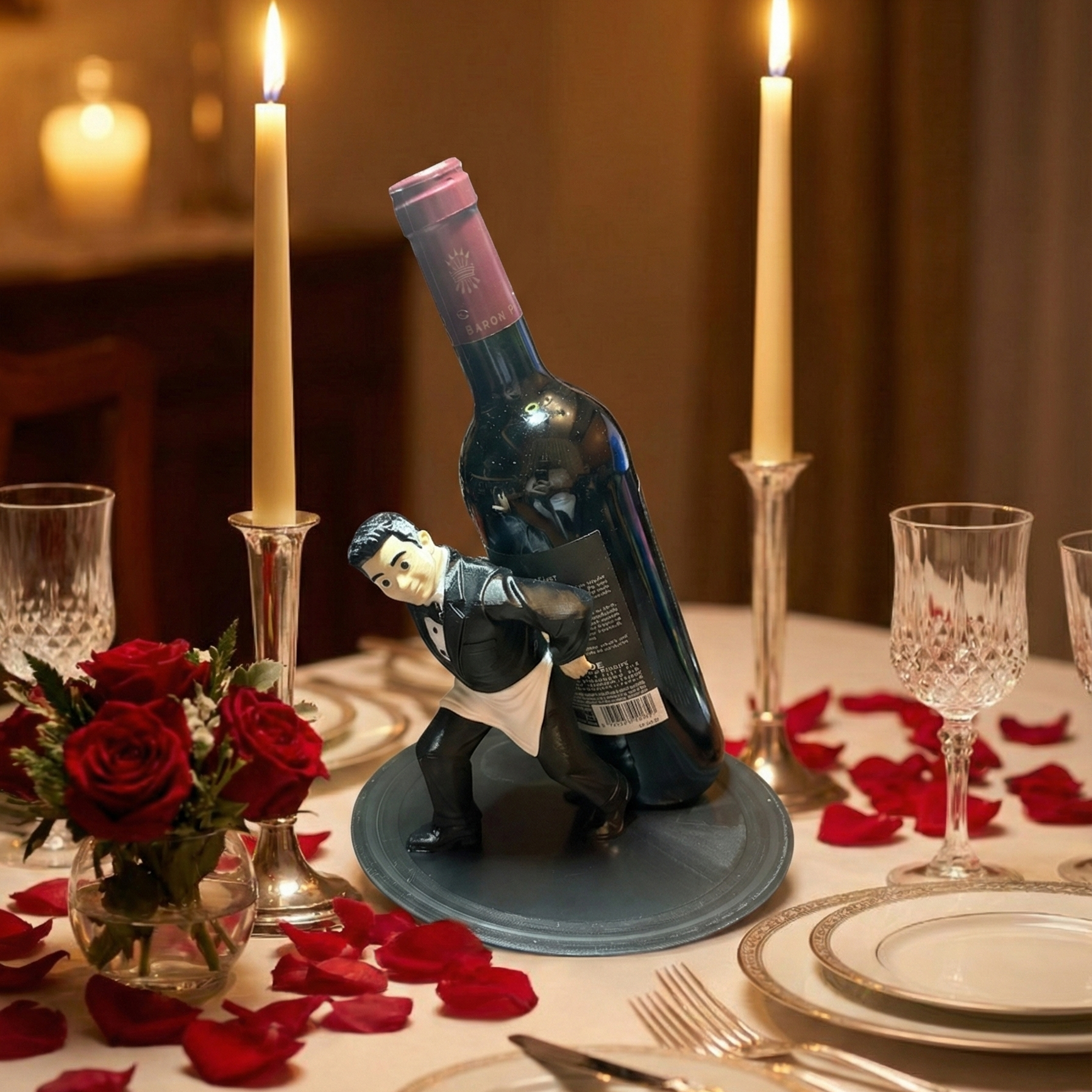 ButlerGrip - Der Weinflaschenhalter mit deinem Kopf!