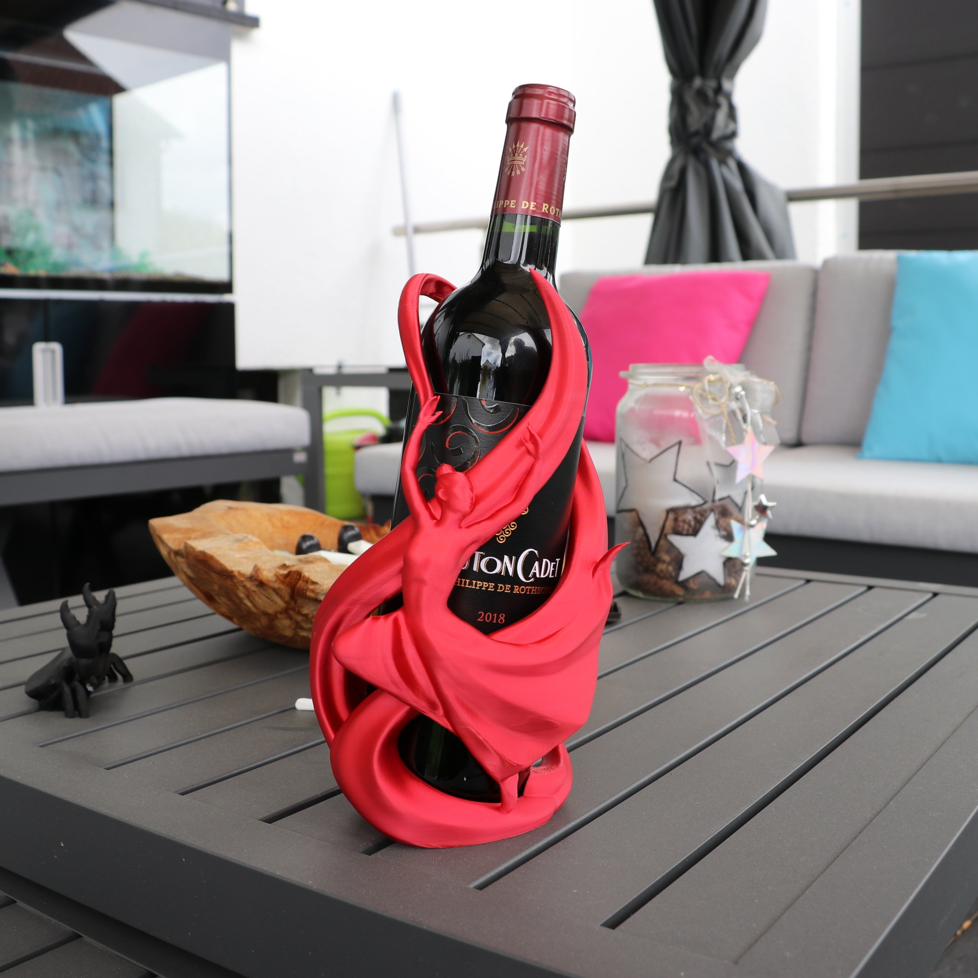 Ballerina wine bottle holder
