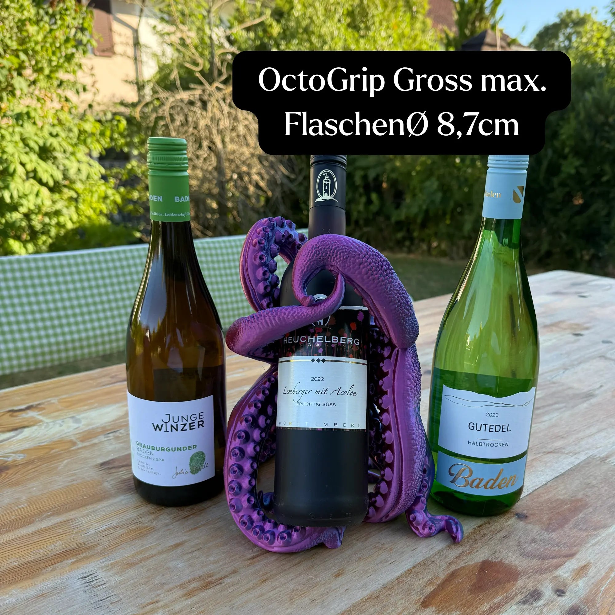OctoGrip Dein Weinflaschenhalter