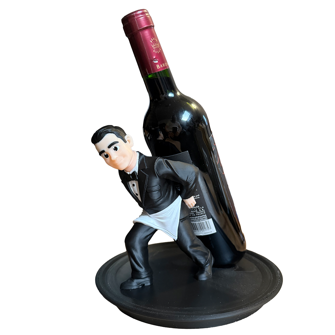 ButlerGrip - Der Weinflaschenhalter mit deinem Kopf!