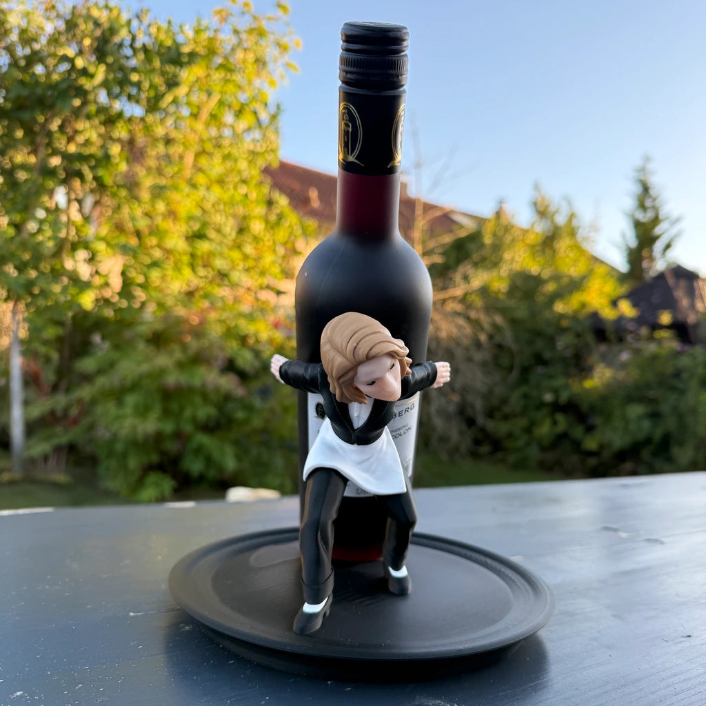 LadyGrip – Der elegante Weinflaschenhalter mit Deinem 3D-Kopf | Personalisiertes Fotogeschenk